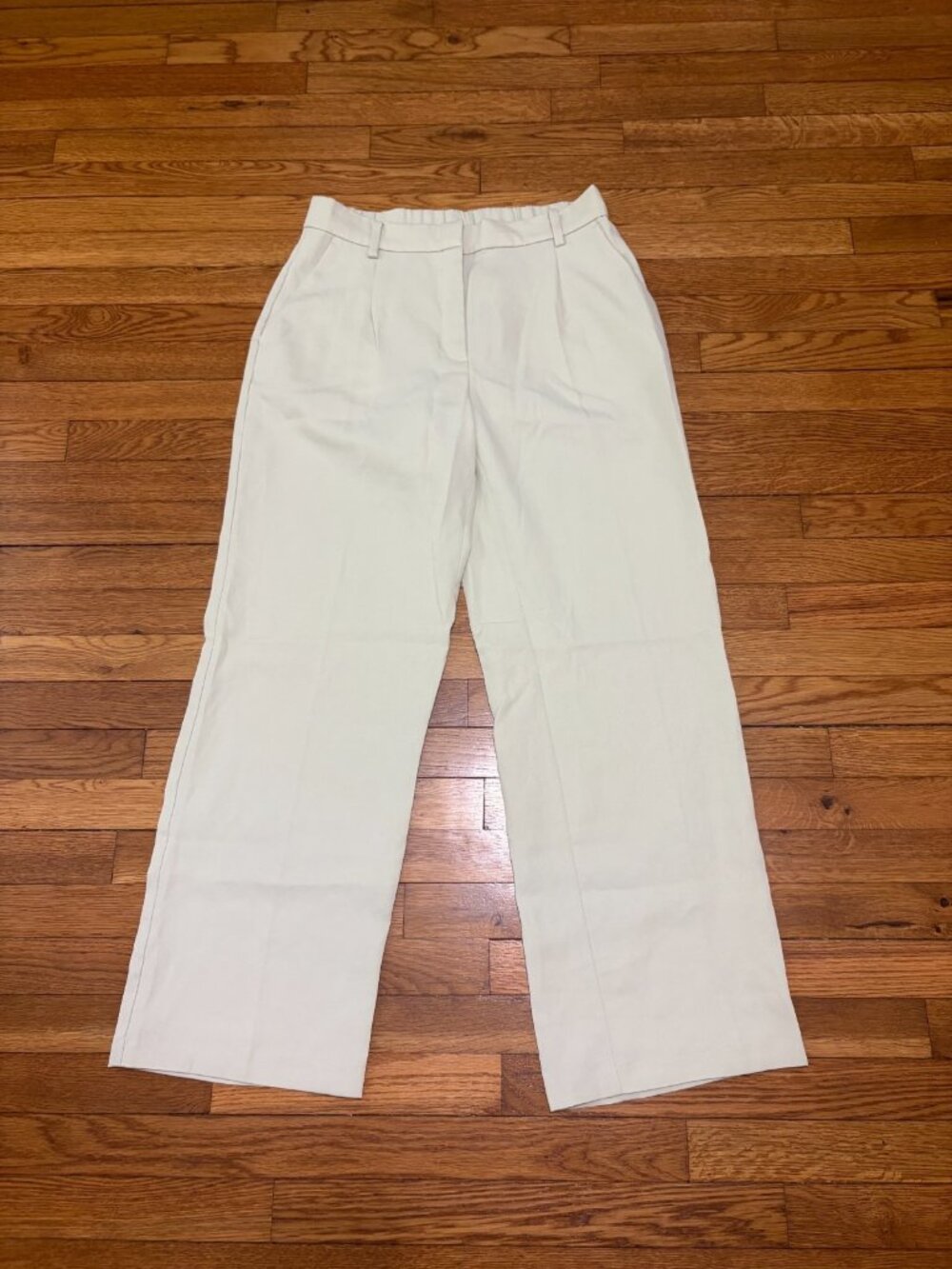 H&M Womens Dress Pants Size 12 Light Green Lightweight Viscose Trousers NWT $35